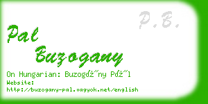 pal buzogany business card